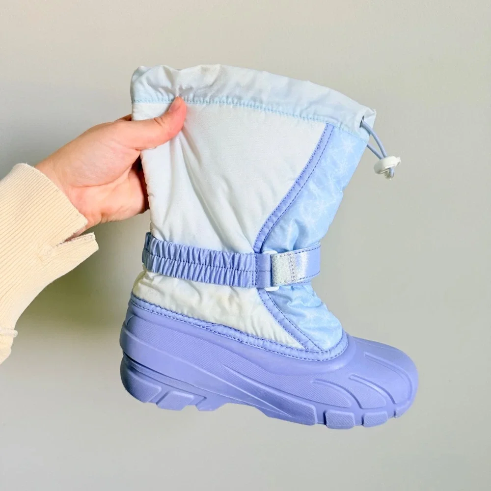 Sorel Disney Frozen Elsa Snow Boots Kids Purple Blue Waterproof‎ Winter Girls 5